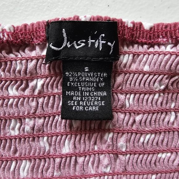 Justify Smocked Dress Long Sleeved Pink/Mauve - Picture 2 of 2